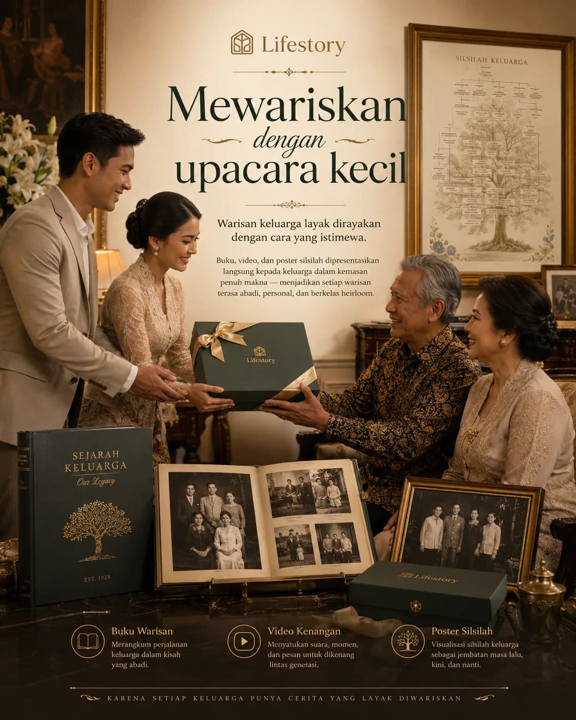 Upacara kecil penyerahan karya